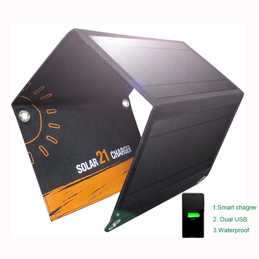 Отдых на природе зарядка зарядное устройство на солнечных батареях Панель батареи мобильного телефона ноутбук портативный складной ваттов 60 ваттов 80 ваттов солнечное зарядное устройство с дополнительным внешним аккумулятором