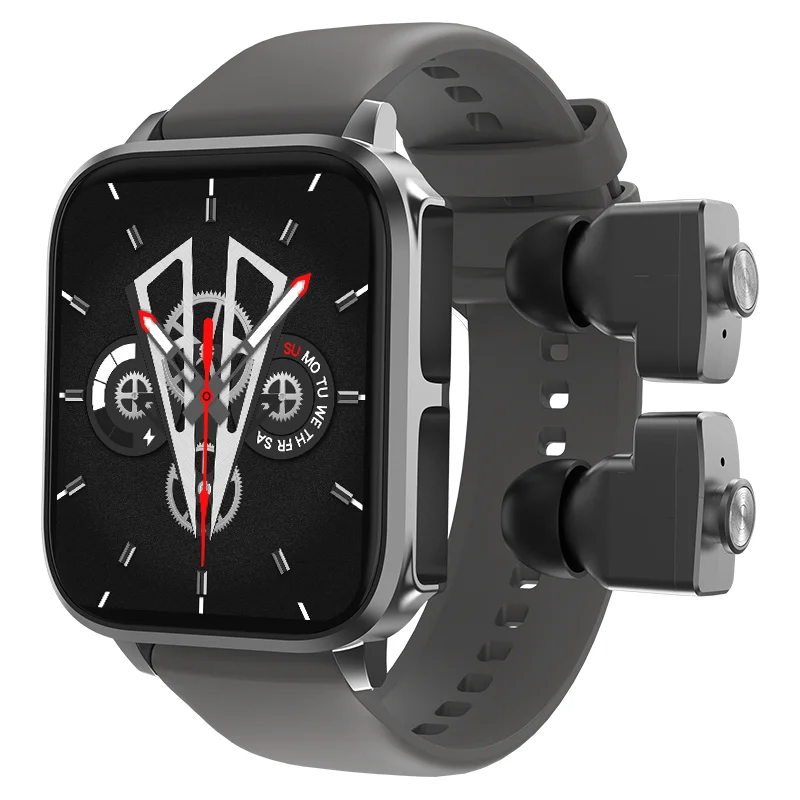 T22 2 in 1 TWS Smart Watch Waterproof Reloj Inteligente Heart Rate Fitness tracker Smartwatch With Wireless Earbuds Earphones