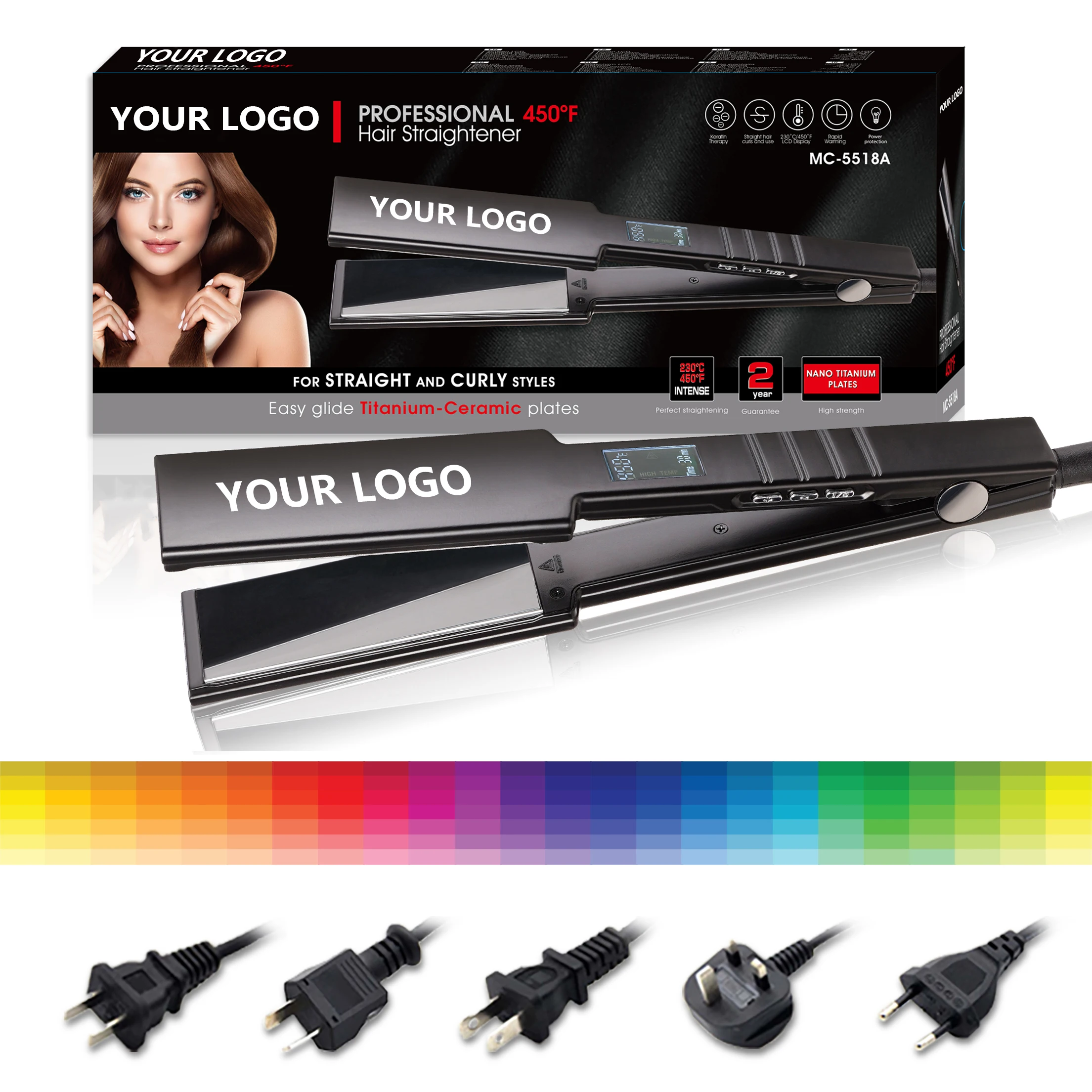 MAC Portable Mini Hair Strengthening Straightener 2 in 1