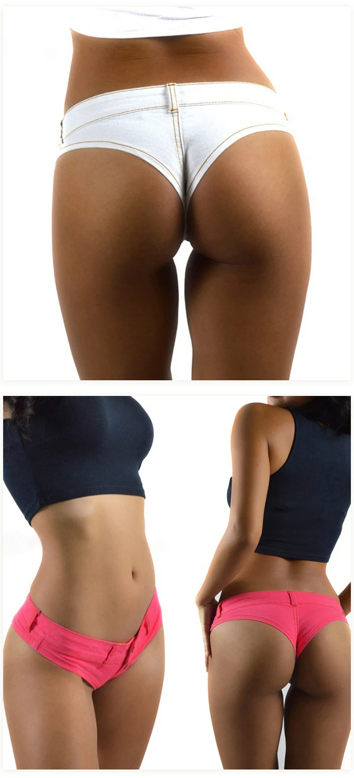 Sadi High Quality Wholesale Ladies Low Waist Cotton Thongs Jeans Sexy