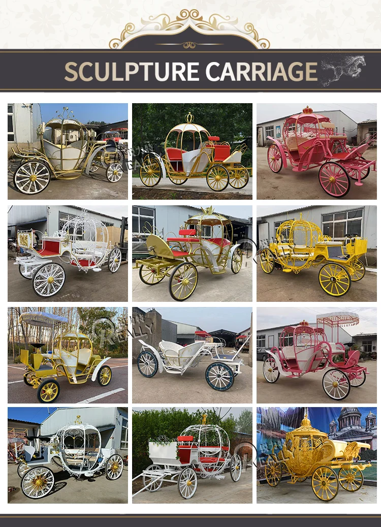 2024 Luxury Carriage Princess Horse Drawn Carriage Unique Pumpkin ...