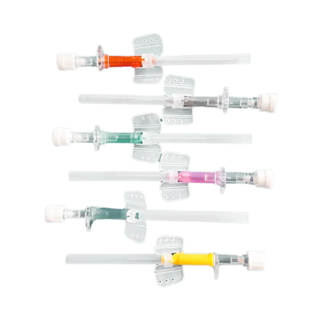 Disposable Consumables medical iv cannula without injection port with Wings with movable wings i.v. catheter intravenous