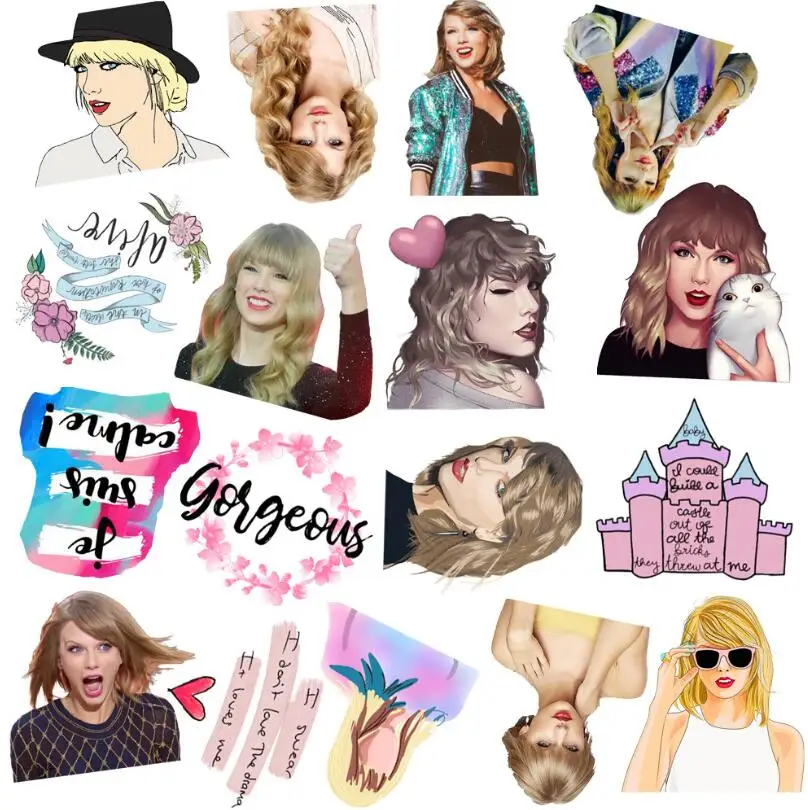 50pcs New Taylor Alison Swift Stickers Decal Waterproof For On