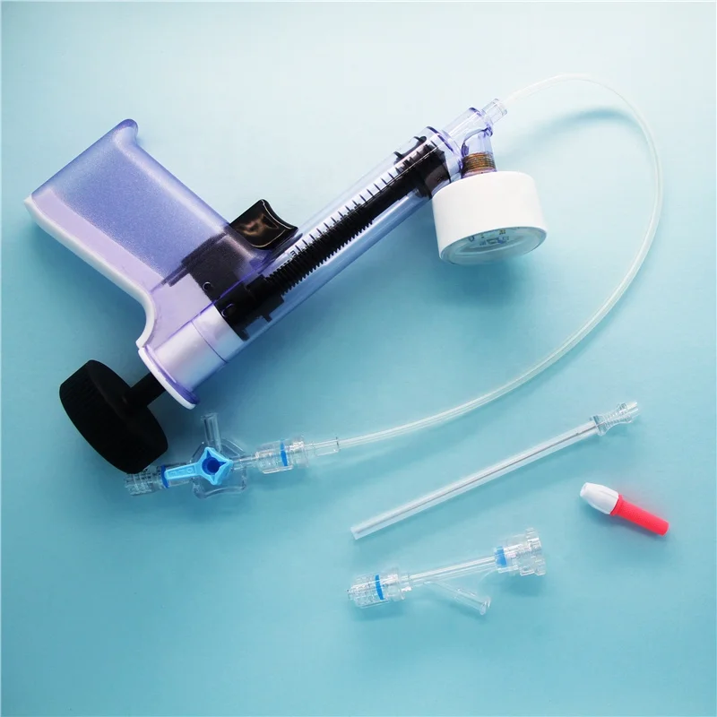 Tianck Consumable Medical Device Cardiac Angiography SC Balloon Catheter Pressure Gage Manometer Inflation Device