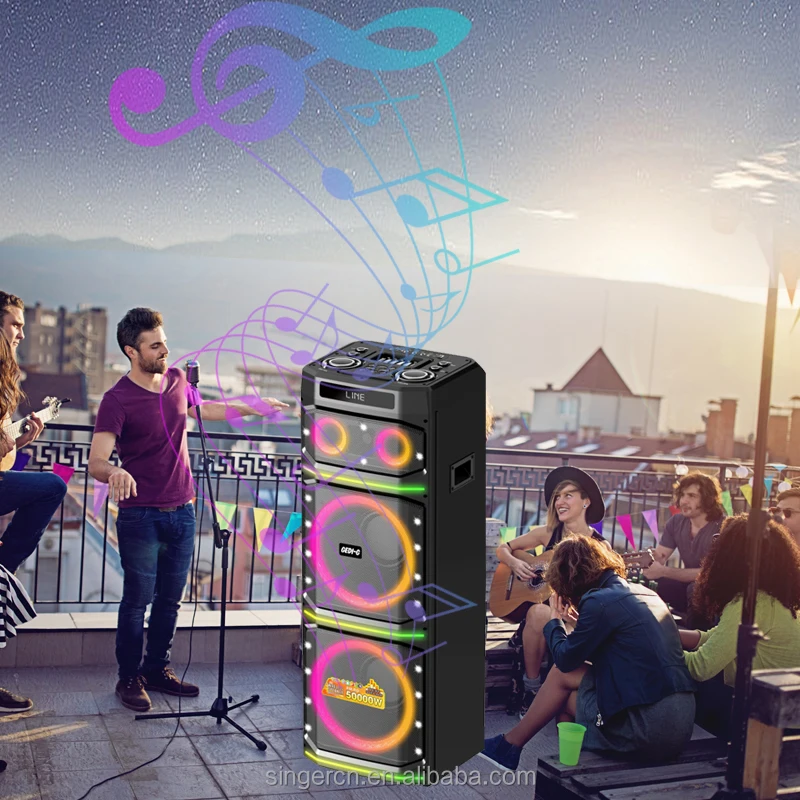 GD-2136 12 Inch Portable Trolley Party Speaker for Karaoke System