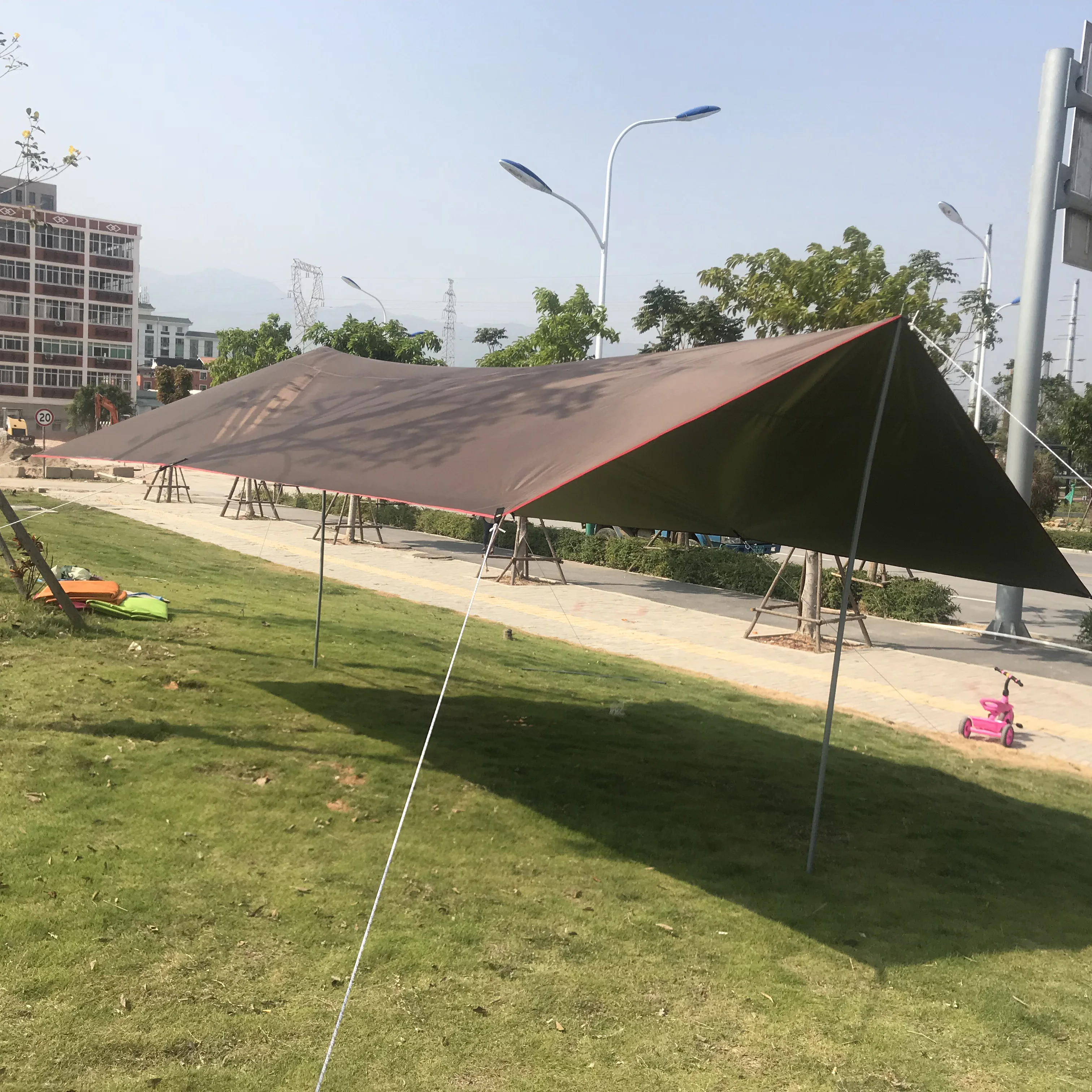 Camping Tent Waterproof Flysheet Wigwam Tent Tarp Canvas Tarp Camping