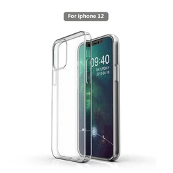Fashion Ultra Slim Transparent Space Clear Plastic Mobile Back Case Covers For i Phone 12 Mini Pro Max Cases Capa de Celular