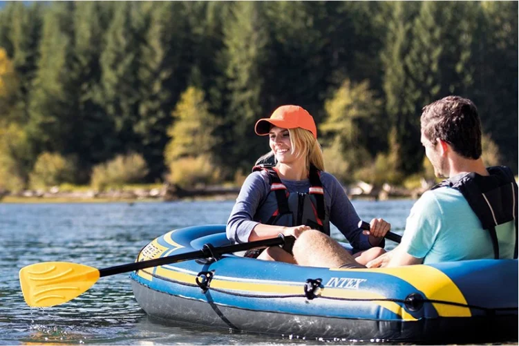 Challenger 2 Boat Set INTEX 68367 - Ideal for Lakes & Rivers