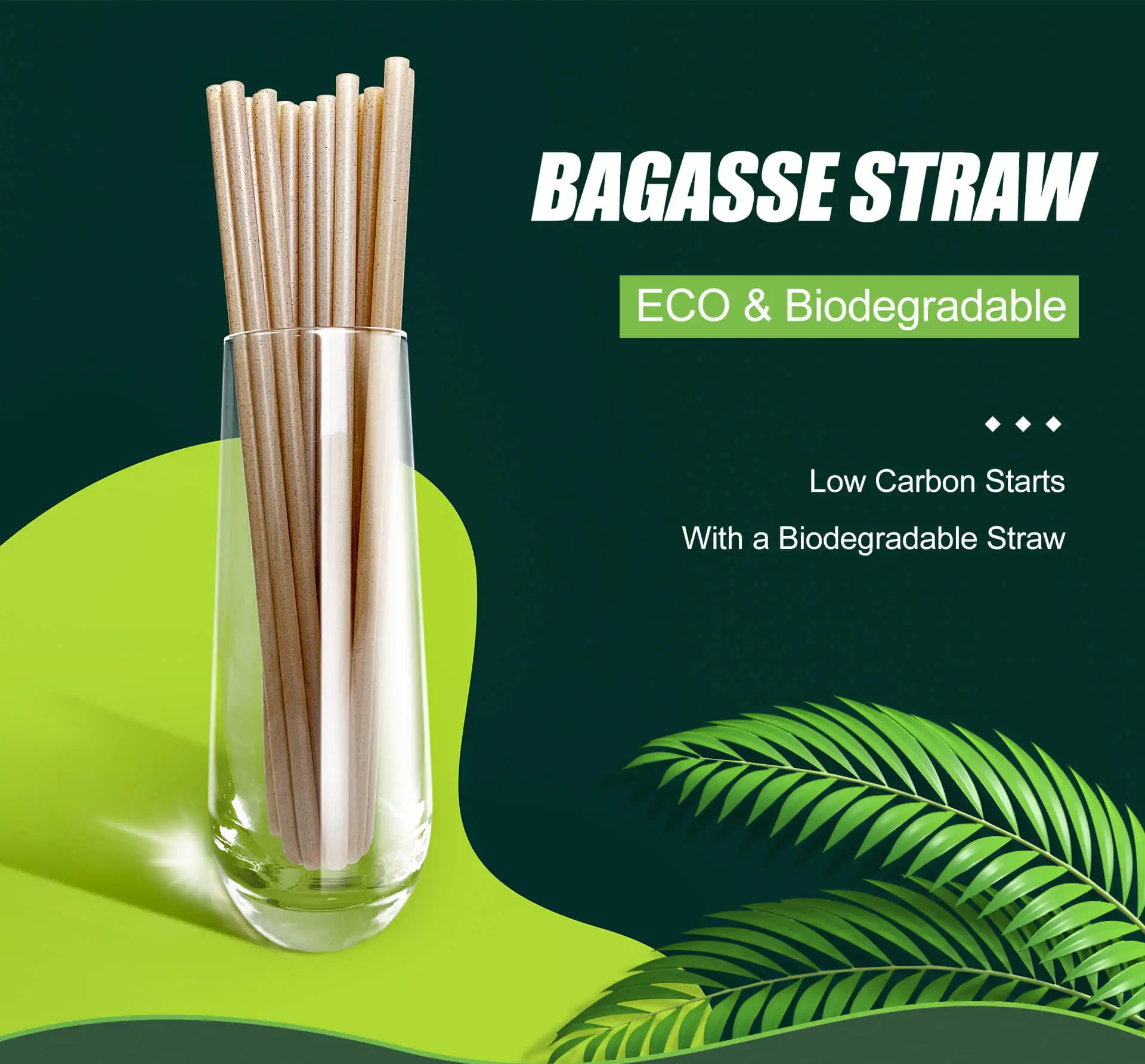 6mm 8mm 12mm Sugarcane Straws Biodegradable Plastic Free Eco-Friendly Compostable Drinking Smoothie Sugar Cane Bagasse Straw