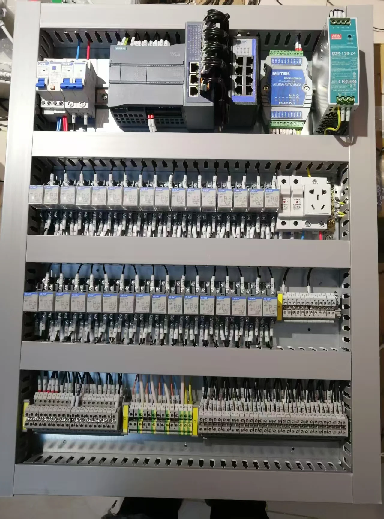 Electrical Control Cabinet for PLC ET200SP IO with S71500 CPU HMI PC ...