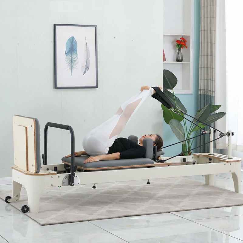 Wooden Pilates Bed Core Training Pilates Reformer Half Trapeze Oak Bed ...