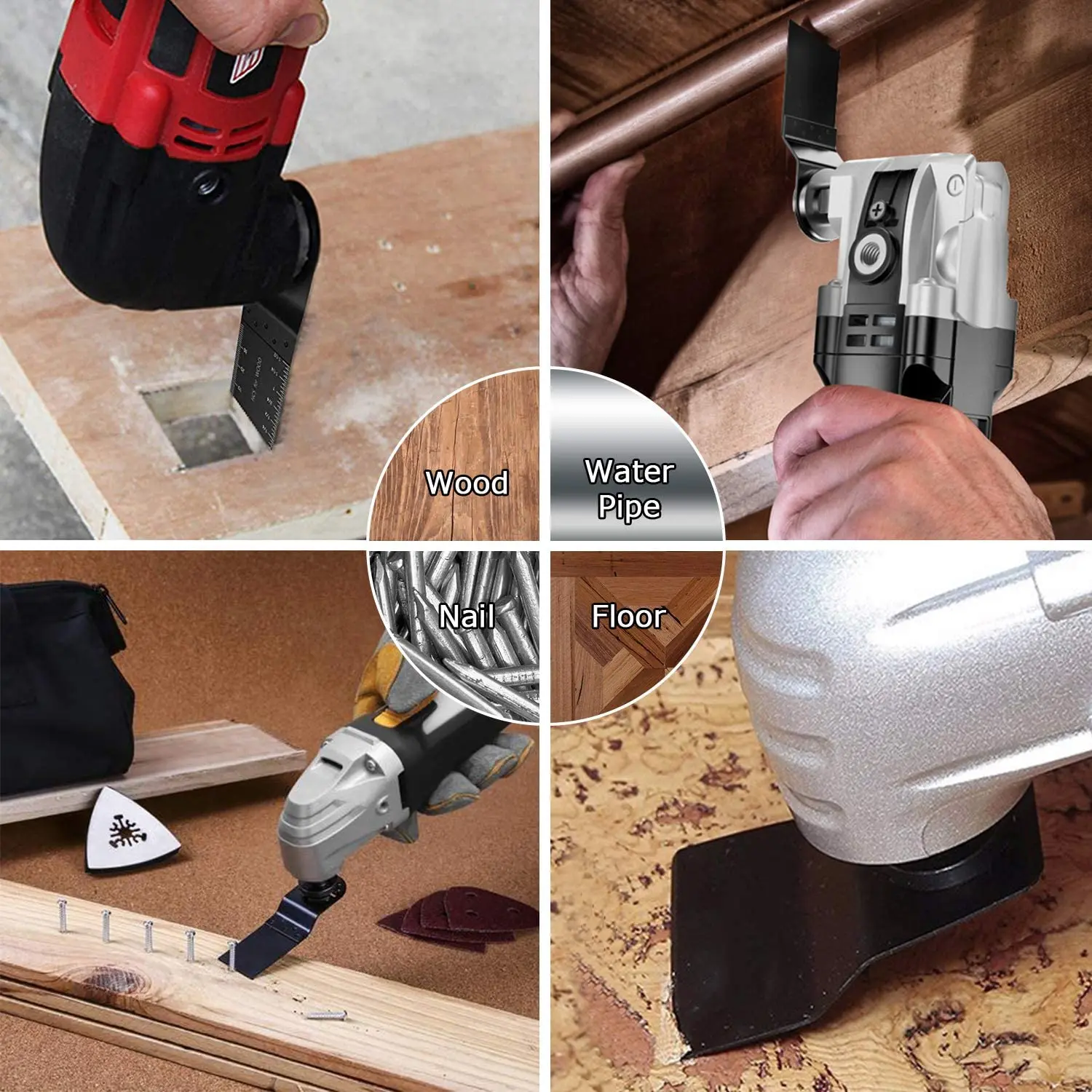 Быстросъемные японские вибрирующие многофункциональные лезвия для пилы 35x40 мм Precion Teeth полуmoon HCS