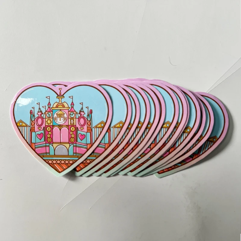 No Minimum Moq Adhesive Stickers Die Cut Logo Pvc Holographic Sticker Cartoon Self Adhesive