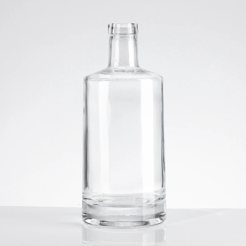 China Factory Custom Tequila Mezcal Gin Empty Vodka 750ml Glass Liquor Bottle