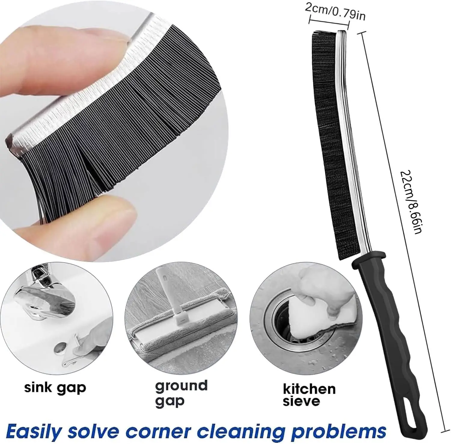 New Multifunctional Tool Bathroom Gap Home Kitchen Window Faucets Toilet Crevice Cleaning Brush