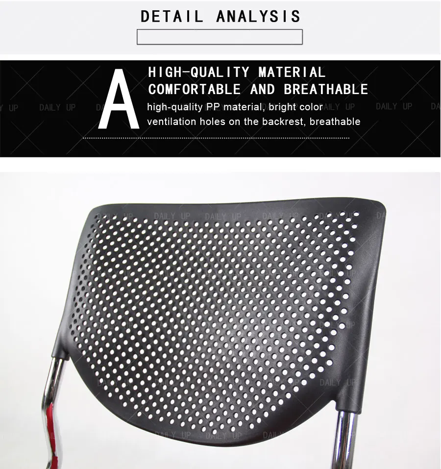 Fabric Padded School Chair Training Chair with Writing Tablet Stackable Conference Tablet Chair Wholesale
