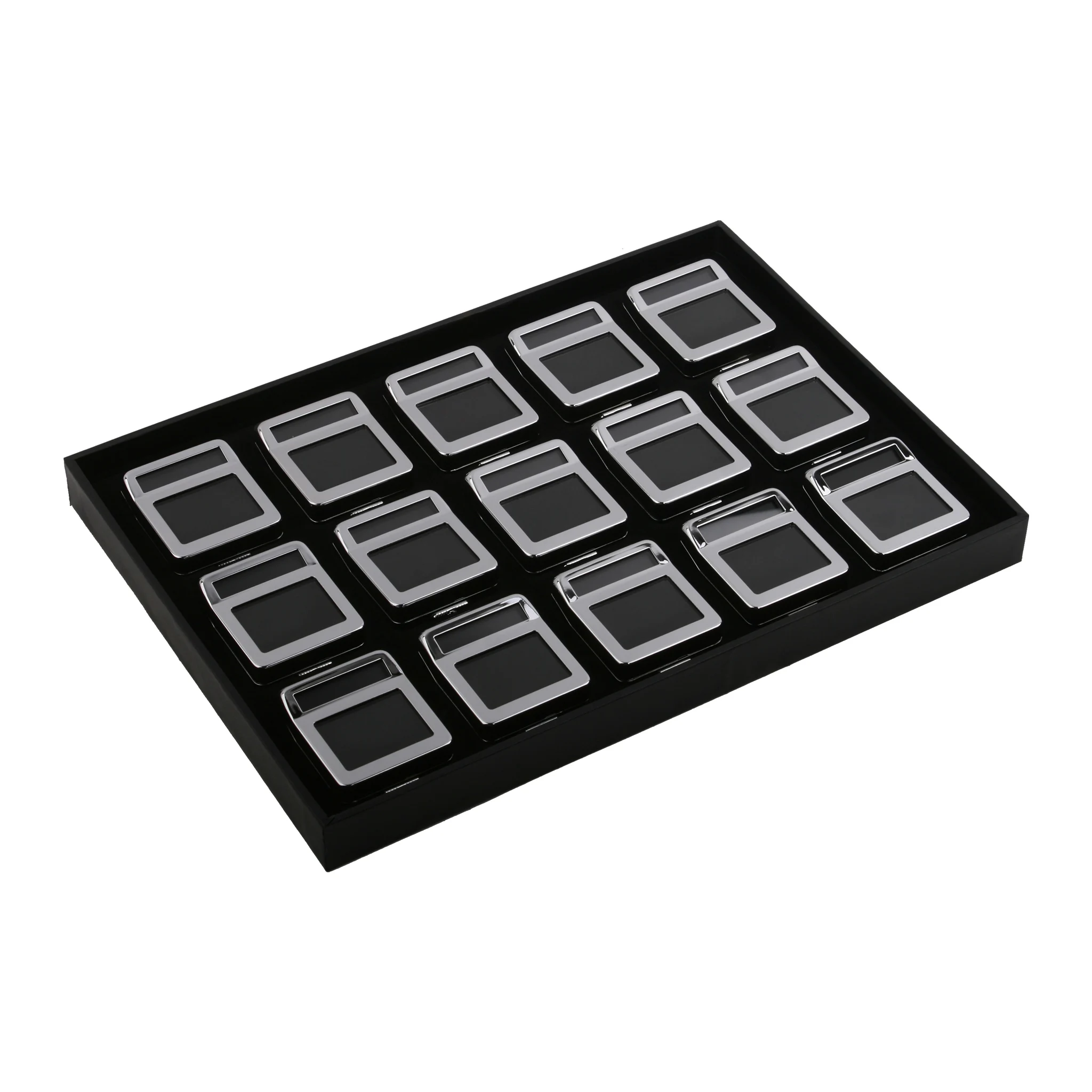 Jewelry Tool Diamond Box Set with Logo Changeable Logo Plate Gemstone Display Showcase Tray Set Gem Holder