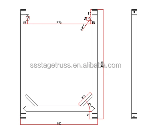 700mm u frame truss for event-9