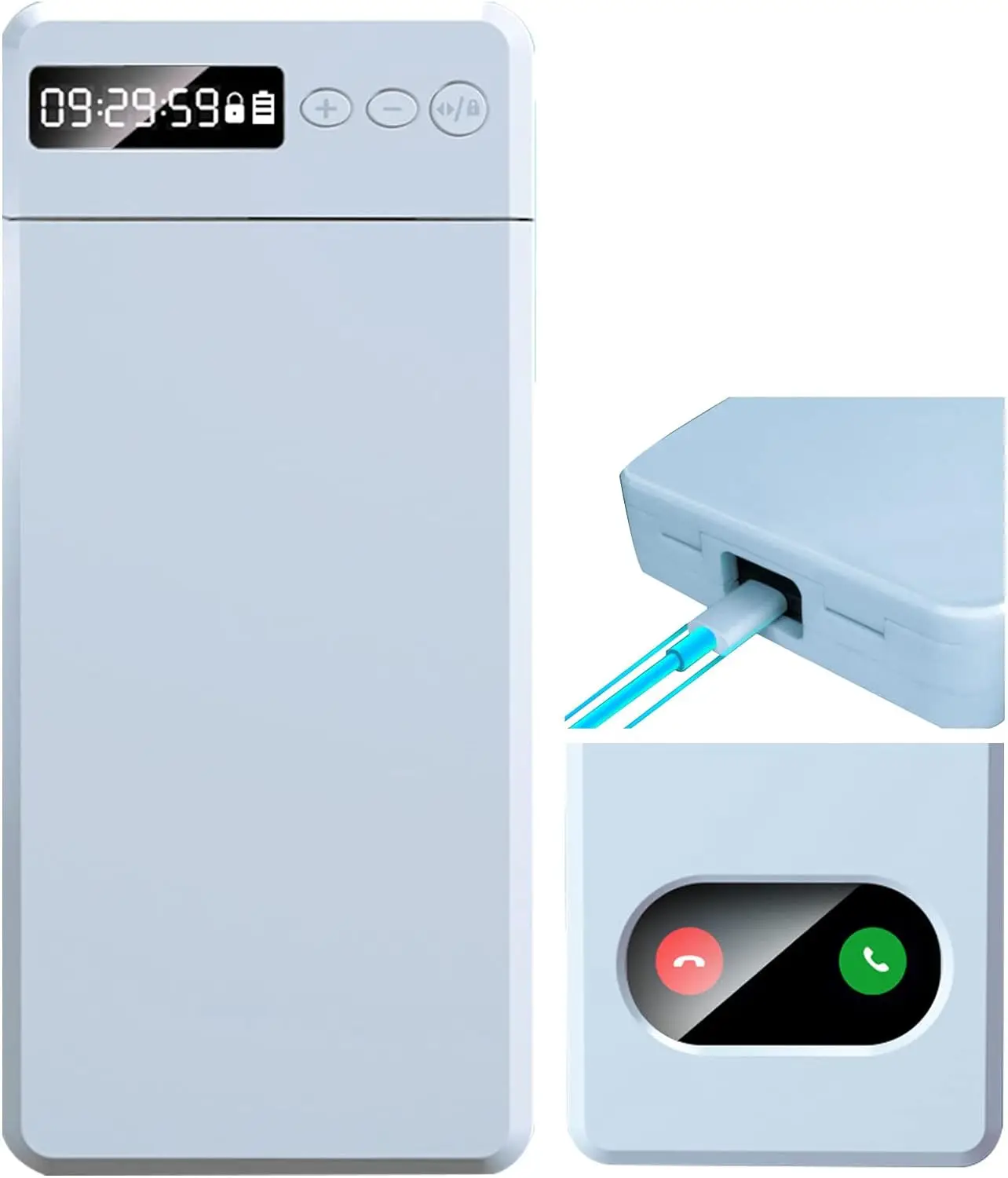 De Focus Box - Blauw - Telefoon Kluis - Kitchen Safe - Tijdslot - Opbergdoos - Phone