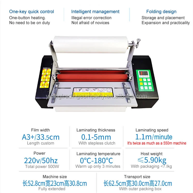 A3 Desktop Laminator Set with Hot & Cold Modes main image 1