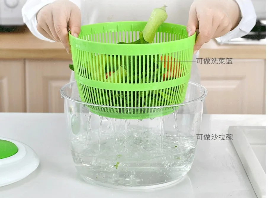 Кухонная утварь, большая ручная сушилка для салатов, овощей