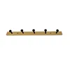 Cylindrical hook black 5 hooks