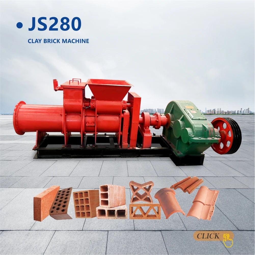 Simple Red Brick Making Machine JS250 Clay Brick Making Machine Fully Automatic Red Clay Bricks Making ...