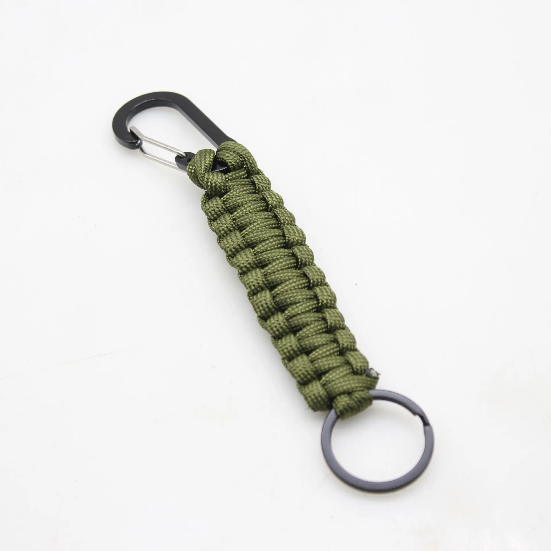 Buy wholesale Macrame keychain spiral, buttoned boho pendant