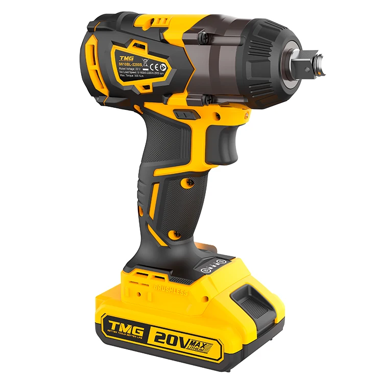 Бесщеточный ударный гайковерт 20V батарея Электроинструмент 1/2