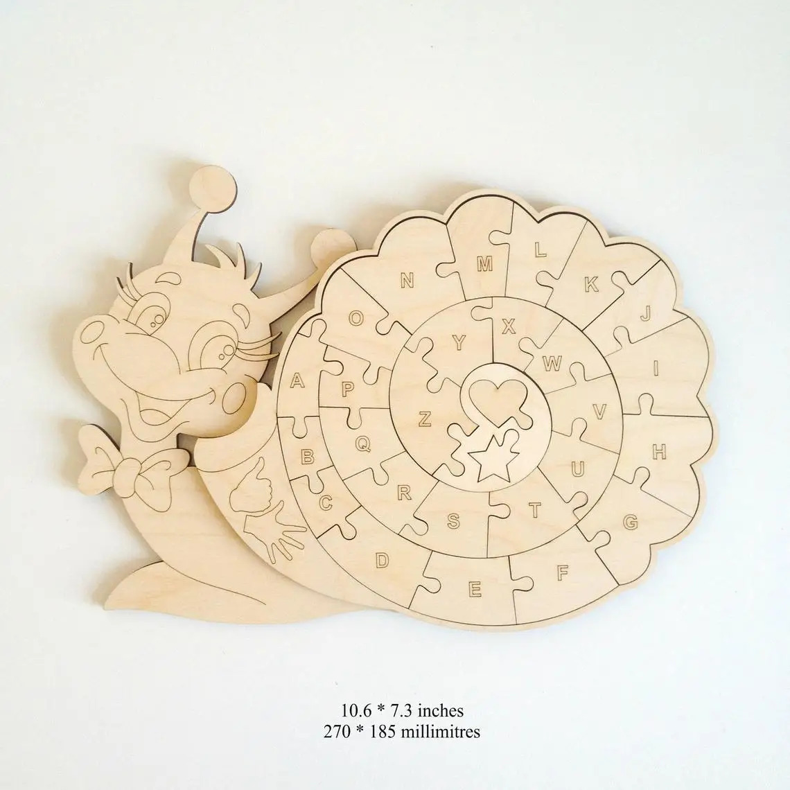 snail alphabet puzzle