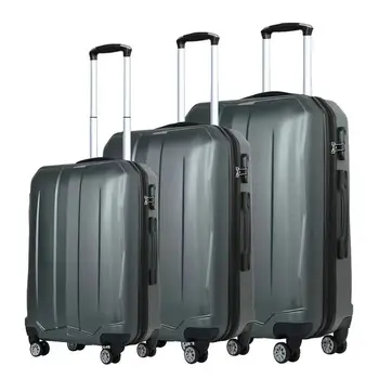 3pcs carry on luggage sets pp travel luggage bags good quality suitcase ABS luggage