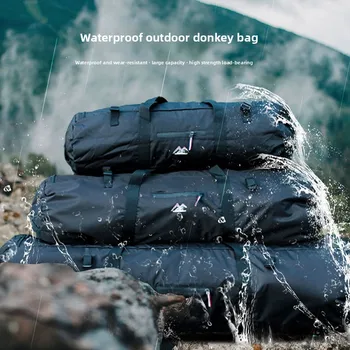 Large-Capacity 80L Waterproof PVC Outdoor Tent Bag Portable Foldable Travel Dry Bag for Camping and Climbing