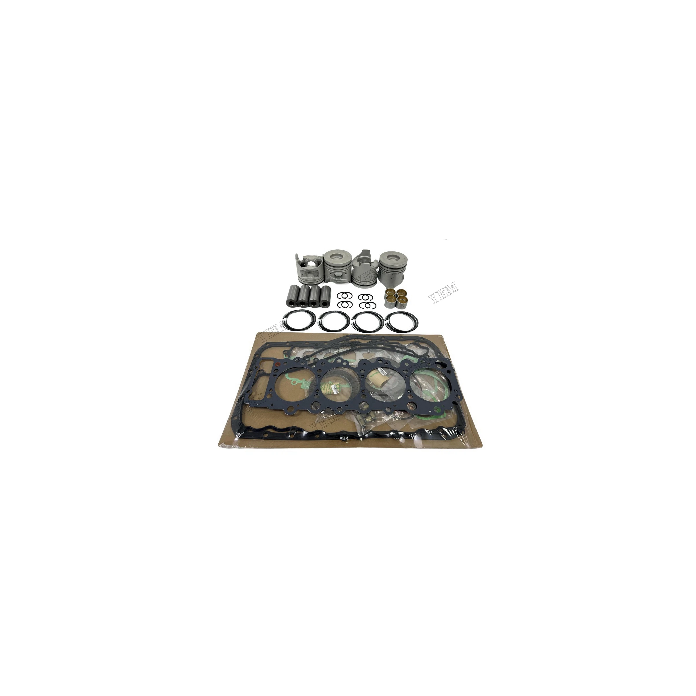 Overhaul Kit With Cylinder Gaskets Set Piston Rings Compatible for Isuzu 4HG1 Replaces OEM Engine Parts
