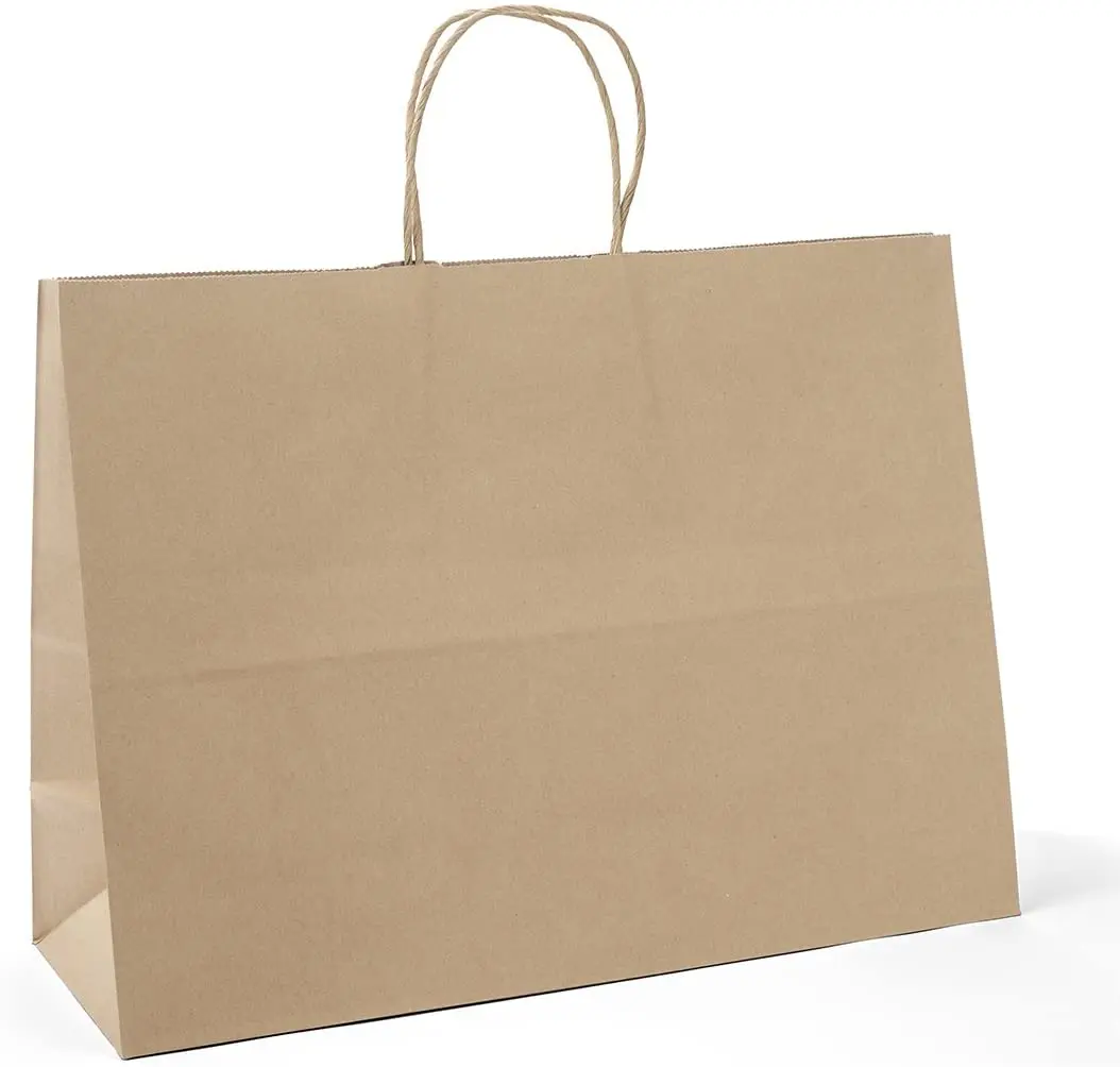 Customized engraving] Fake paper bag-cowhide shopping bag, simple
