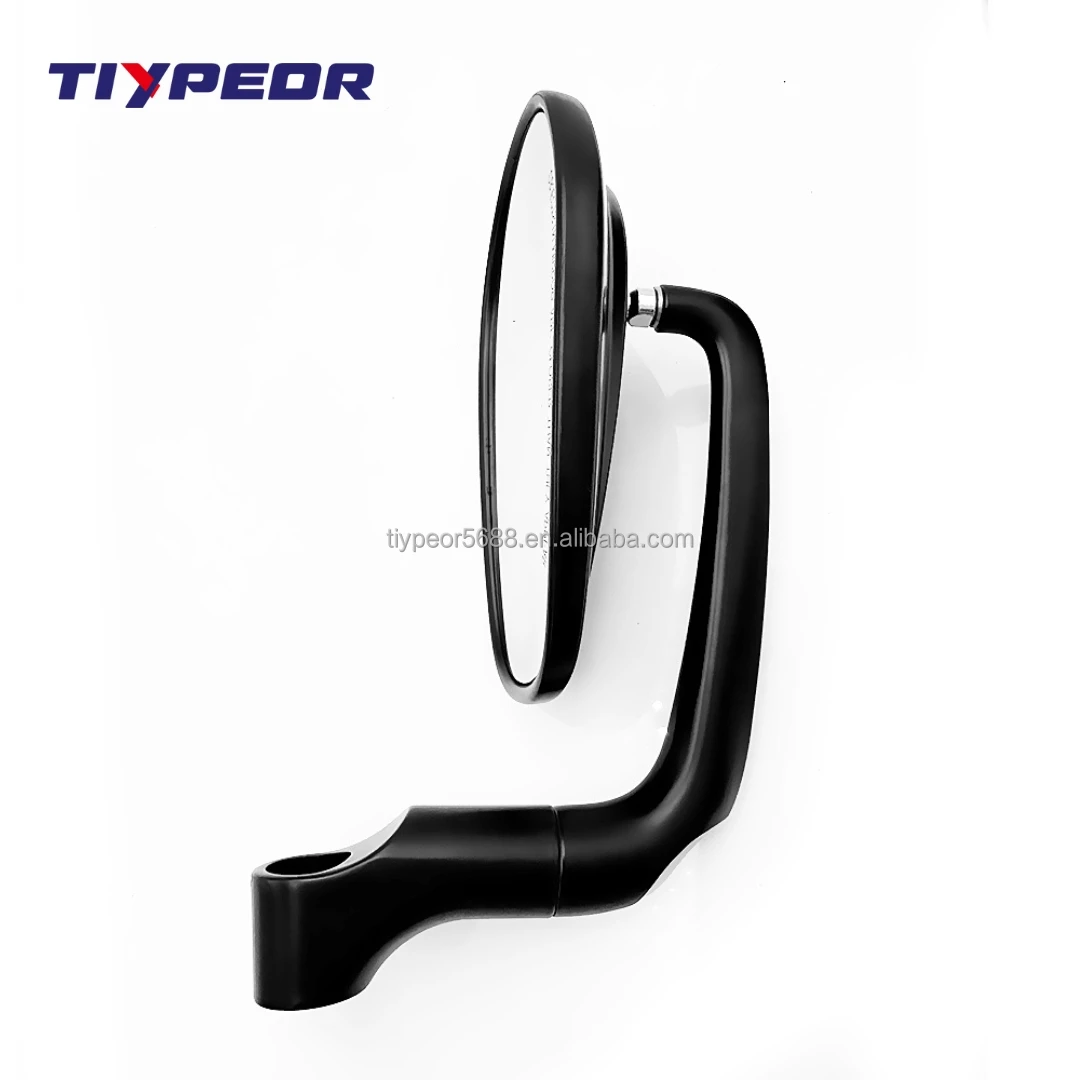 product tiypeor universal motorcycle chrome aluminum side mirror for motorcycles new design multi angle adjustable large area view-7