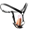 Pantaloni neri+Dildo+Plug anale