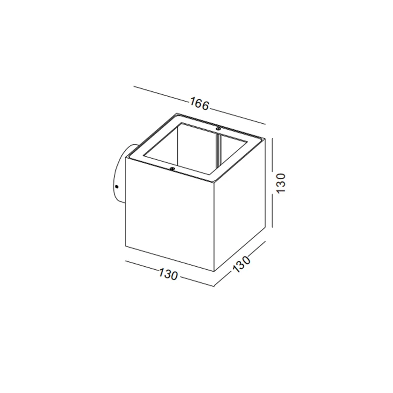 square up Down Two Ways Wall Washer Surface Mounted Led Wall Light