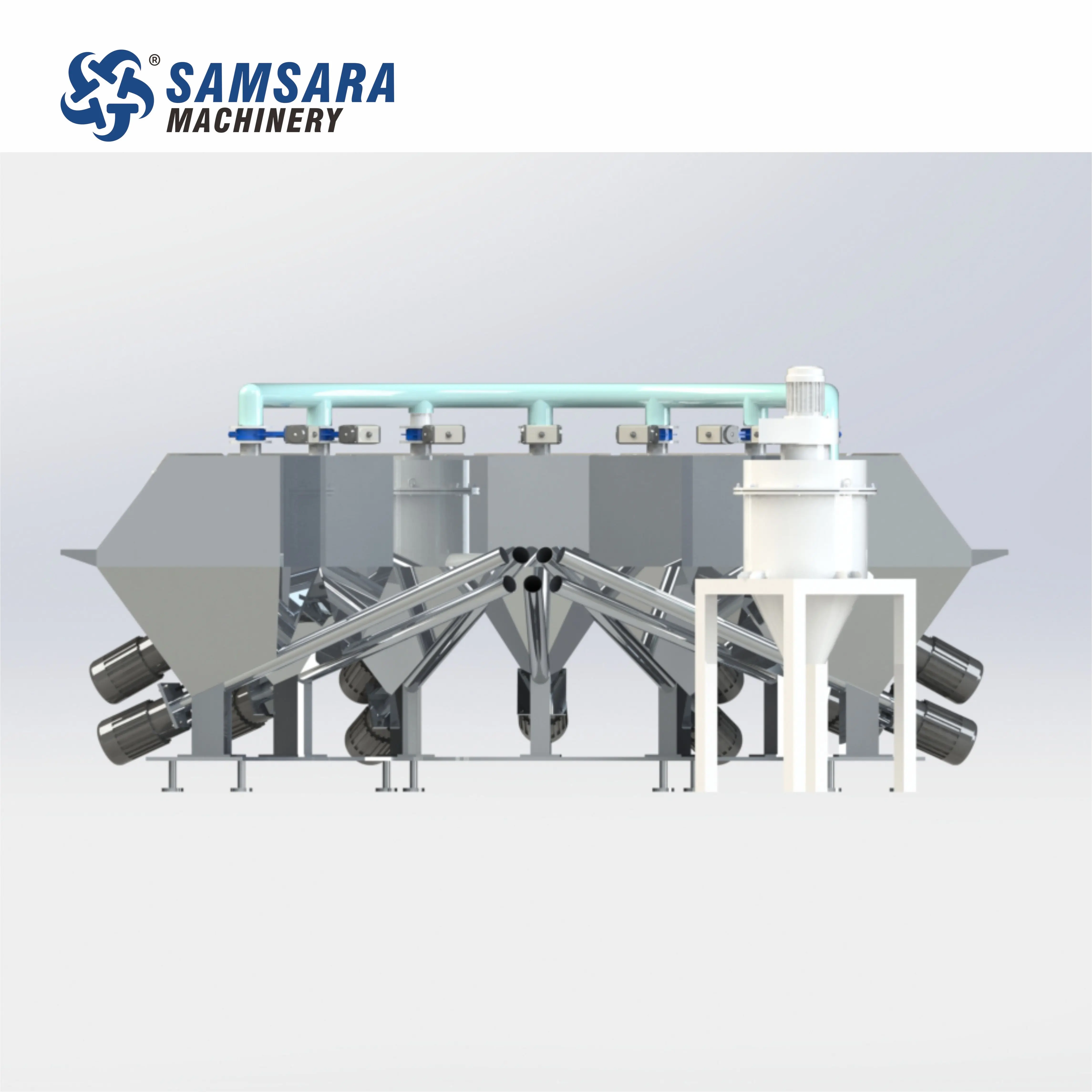 PVC Gravimetric Dosing Mixing System Automatic Compound System Plastic Industrial Dosing and Batching System Machine