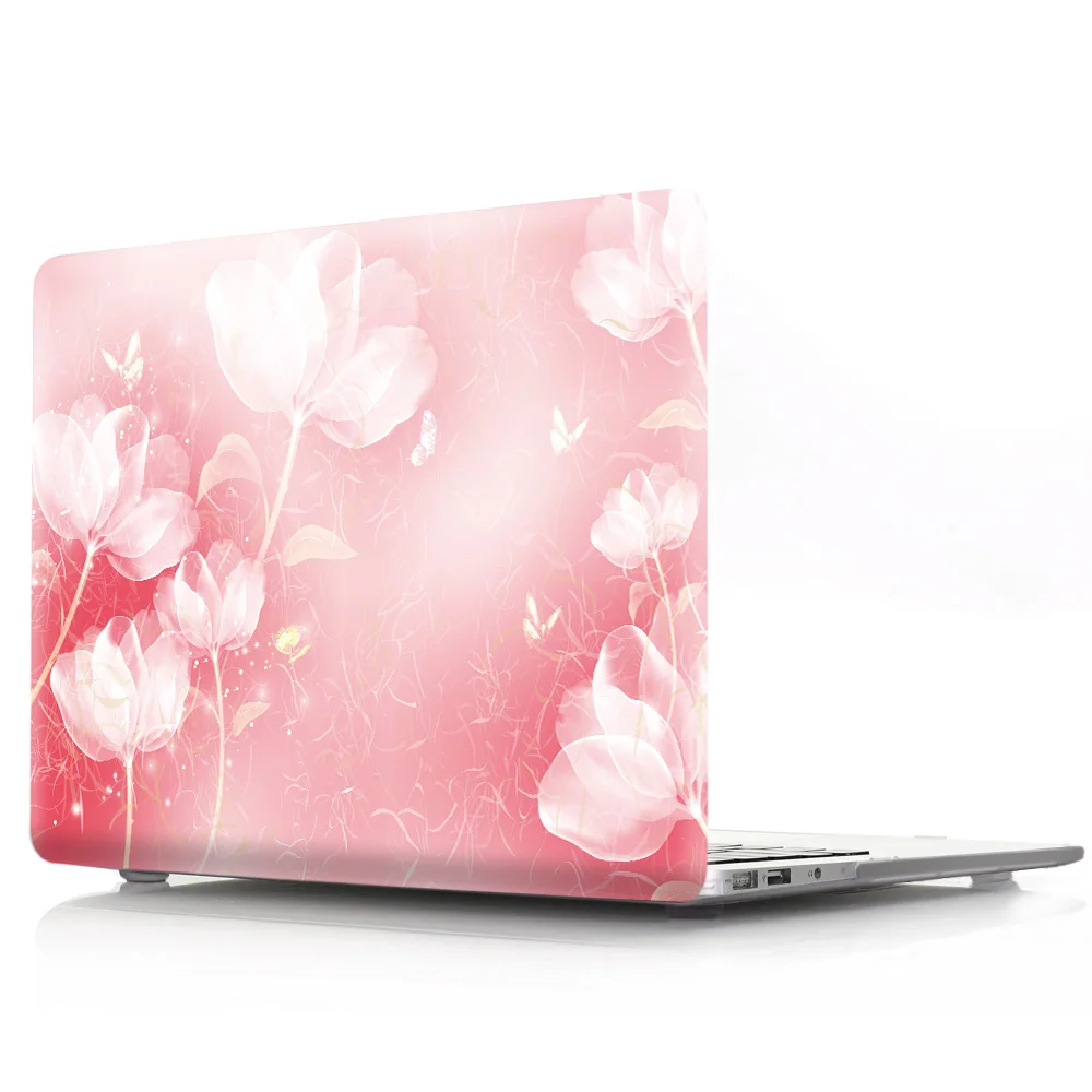 Eco Friendly Beautiful Flower PC Custom Hard Laptop Case Cover for Macbook Pro air 11 12 13 15 M1 A2338 Laptop Hard case
