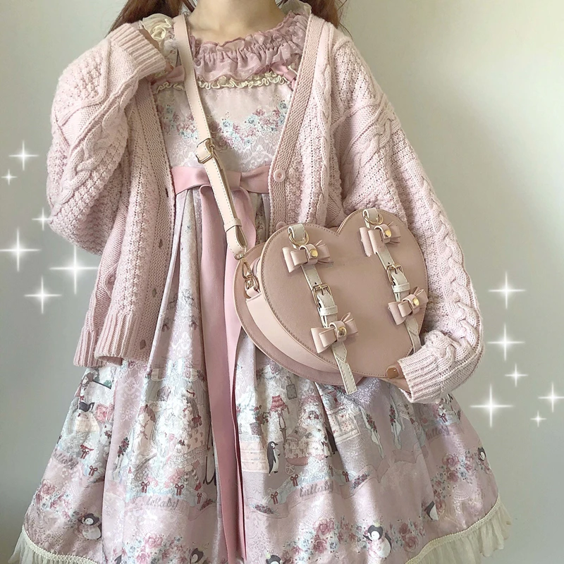 Cute Star Shape Purses and Handbags for Women Lolita Totes Kawaii Designer  Bag Japanese Style Fashion Top Handle Bag Pu Leather