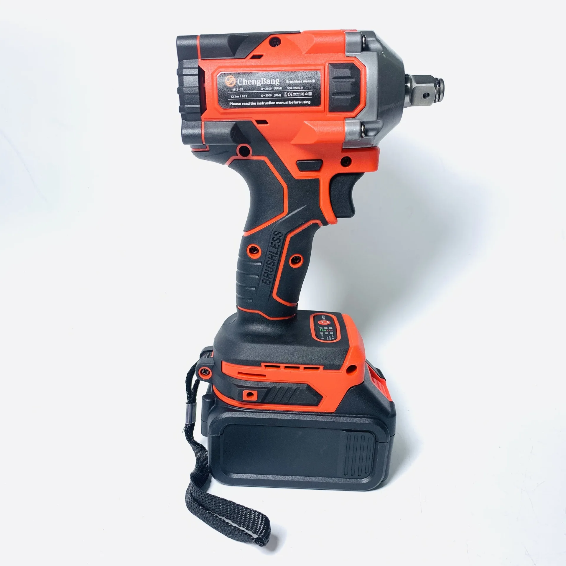 650n.m Short Body Rechargeable Brushless Lithium Electric Impact Wrench