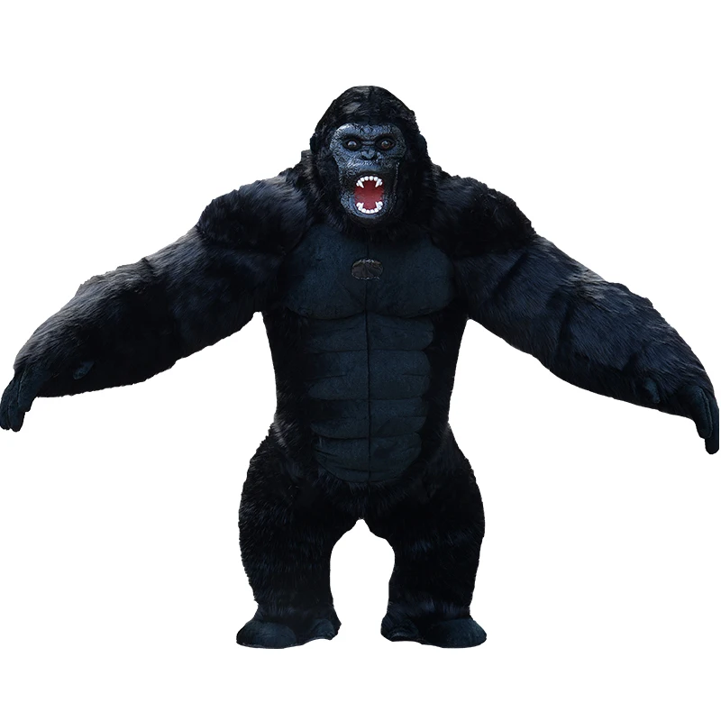 Inflatable King Kong Realistic Gorilla Mascot Costume Fursuit - Buy ...