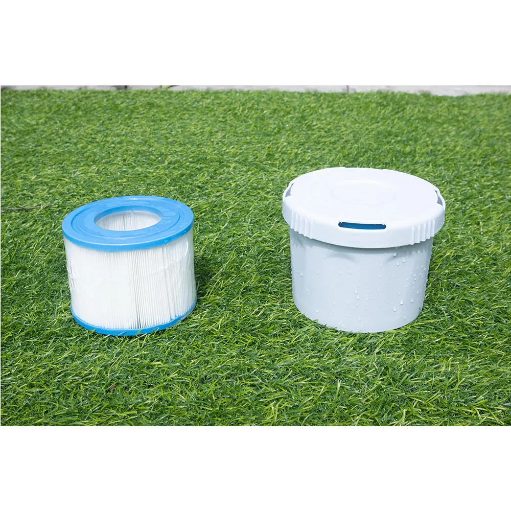 JILONG 3 Person square  Portable Swimming Spa Outdoor 3 Persons Massage Inflatable Lazy Hot Tub SPA Pool Bathtub Set