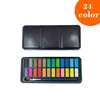 [Scatola in ferro nero] 24 colori con pennello
