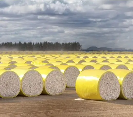 Gele katoen verpakkingsfilm PE-film met kleverige en niet-kleverige film 3