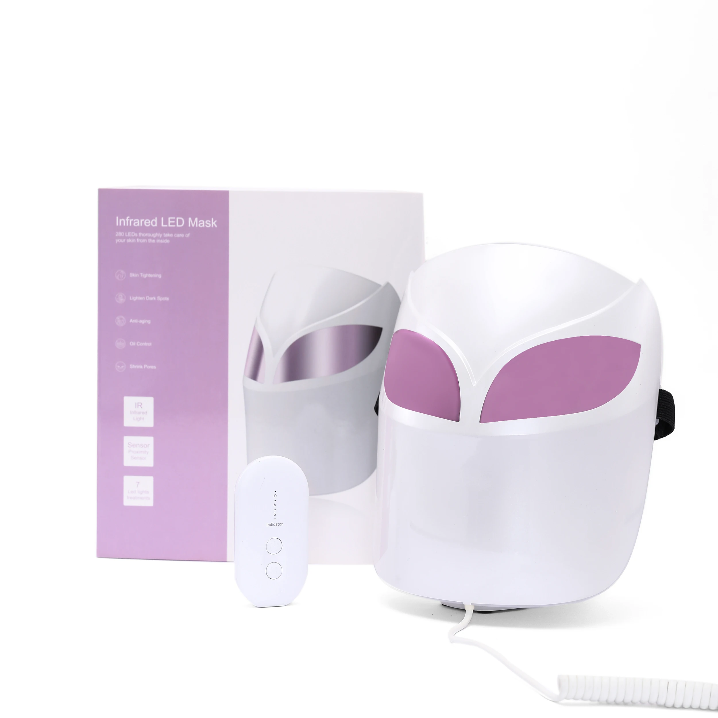 Voice Control 510k Approved Led Face Mask 9 Color Beauty Facemask Gold Red Light 630nm Mask