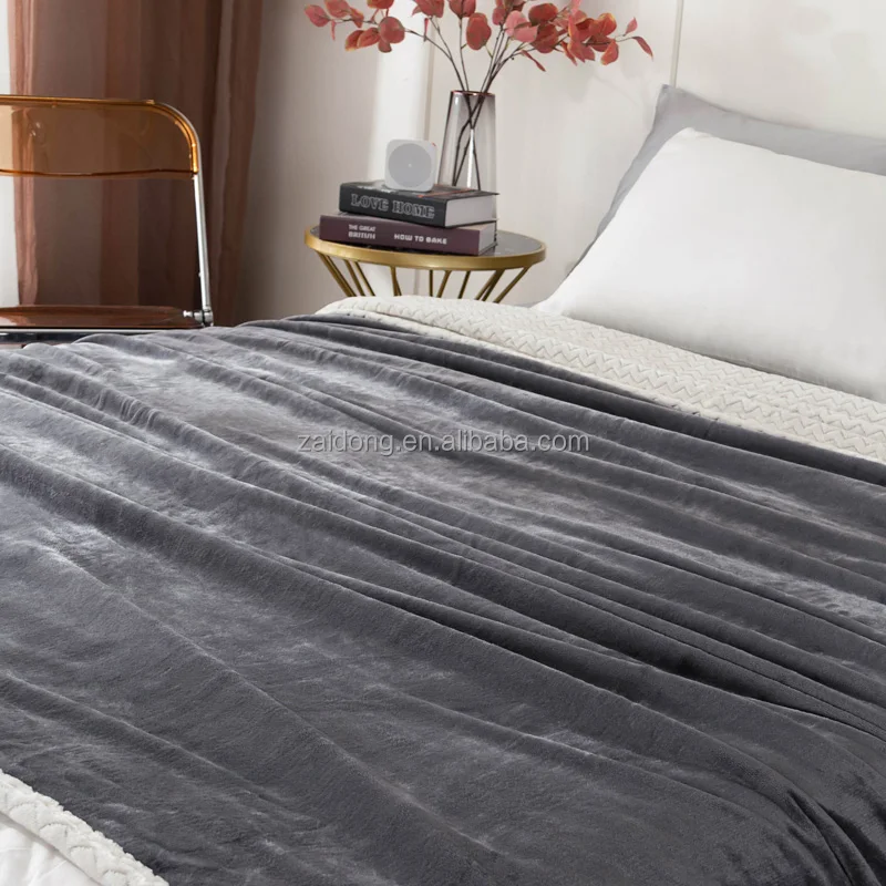 Wholesale Designer Luxury Sherpa Cooling Ultrasoft Micro Fleece Folded