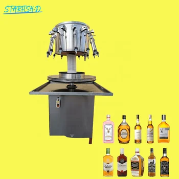 Siphoning Semi Automatic Food Beverage Juice Mineral Water Beer Vinegar Wine Bottling Filling Machine