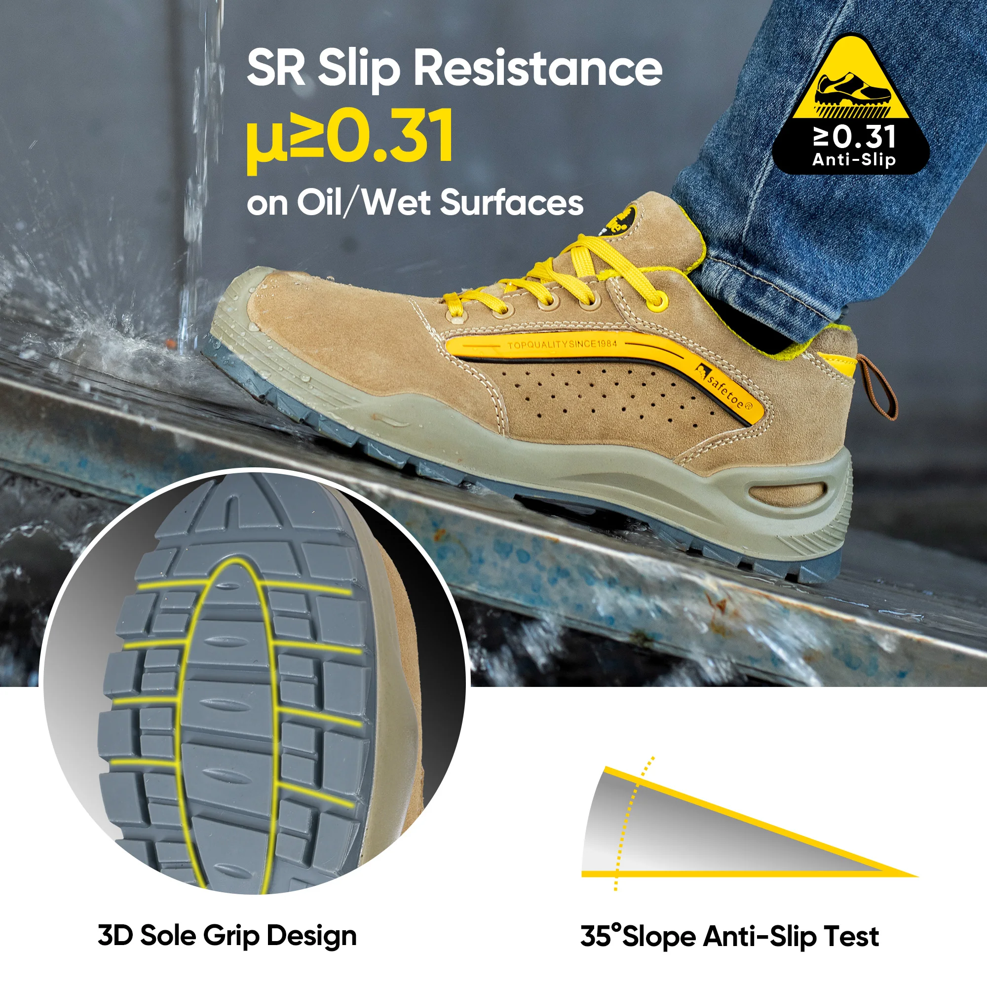 STIVALE ANTINFORTUNISTICO IN PELLE DI BUFALO LISCIA CALYPSO - S3 SRC STIVALE ANTINFORTUNISTICO IN PELLE DI BUFALO LISCIA CALYPSO - S3 SRC