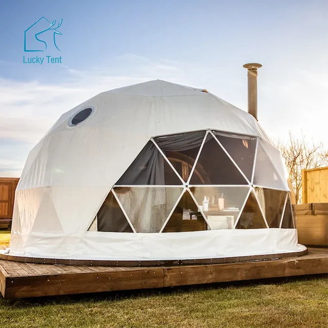 luxury winter igloo dome house resort hotel camping dome tent with bathroom
